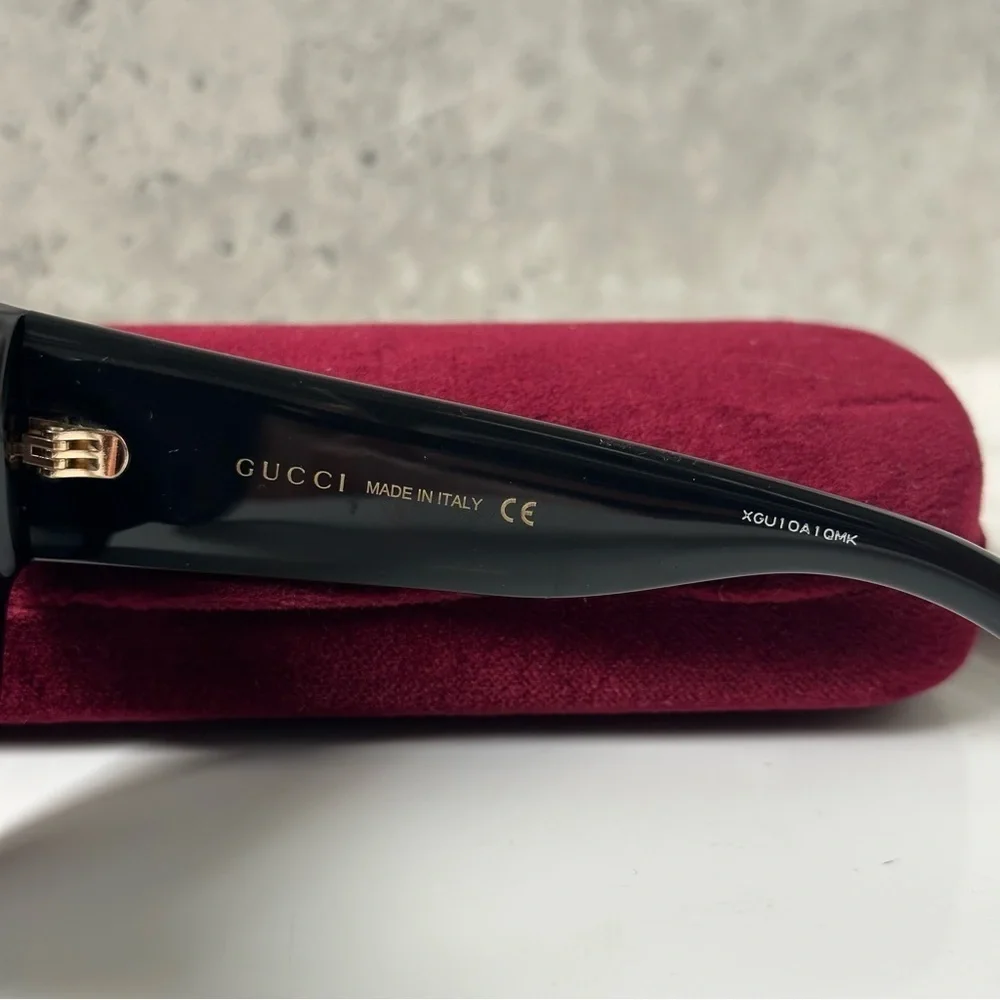 Gucci Black 55mm Square Sunglasses